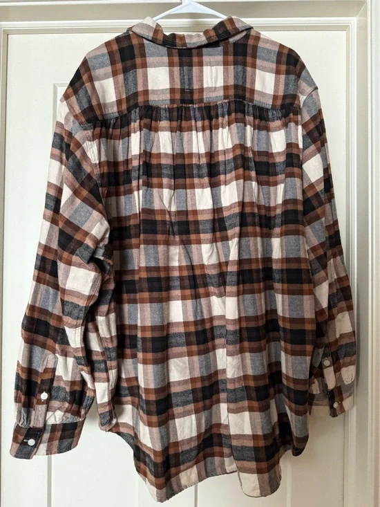 Aerie Anytime Fave Flannel Button Down
Shirt - Picture 3 of 5